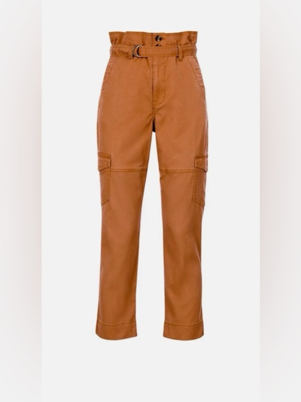 Cabi Women’s Paper Bag Cargo Pants in Camel Brown